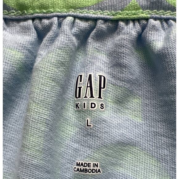 Gap Dress Girls Lg Green Criss-Cross Back Tiered Adjustable Straps Casual Floral - Picture 4 of 10